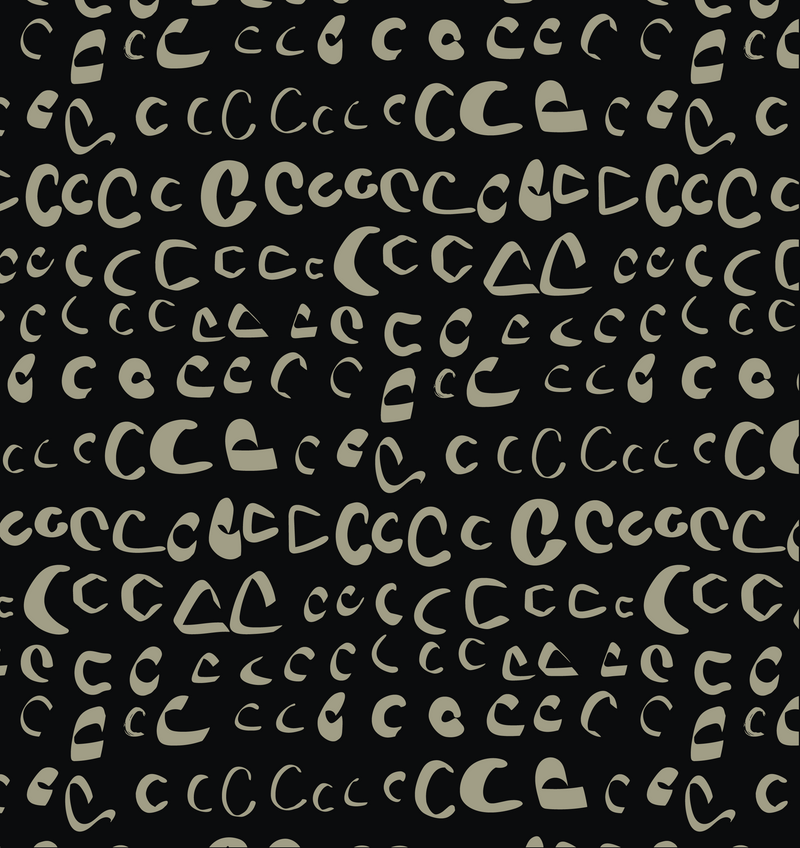 hand drawn Cs print background